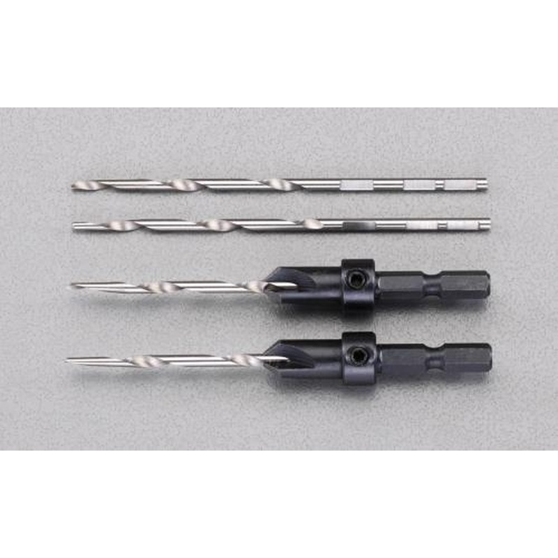 エスコ EA824DN-10 3.0mm/9.4mm下穴・座堀ドリル(六角軸) 1個(ご注文単位1個)【直送品】