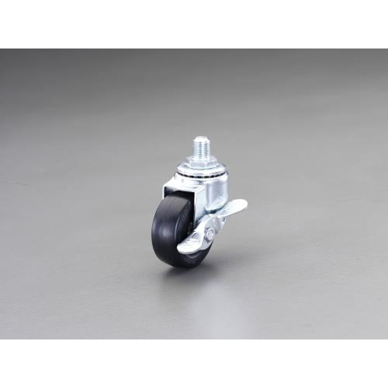 エスコ EA986PT-134 75mmキャスター(自在金具・ねじ式・ブレーキ付) 1個（ご注文単位1個）【直送品】