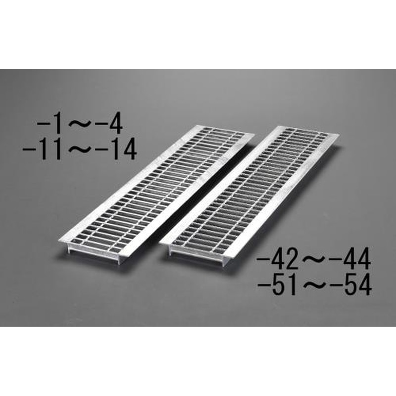 エスコ EA951TA-51 180x995mm/14t車グレーチング(U字溝/ノンスリップ) 1個（ご注文単位1個）【直送品】