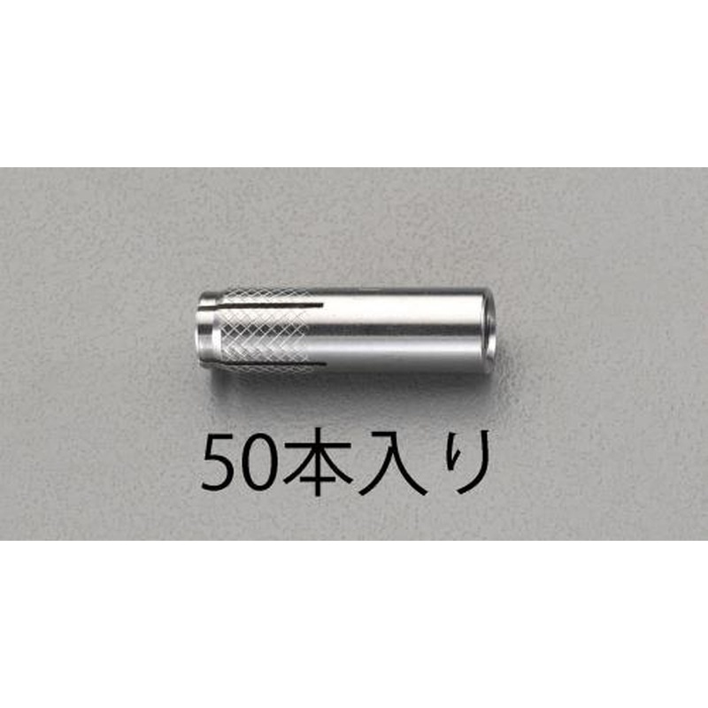 エスコ EA945BV-10 M10x40mm雌ねじアンカー(ステンレス製/50本) 1個（ご注文単位1個）【直送品】