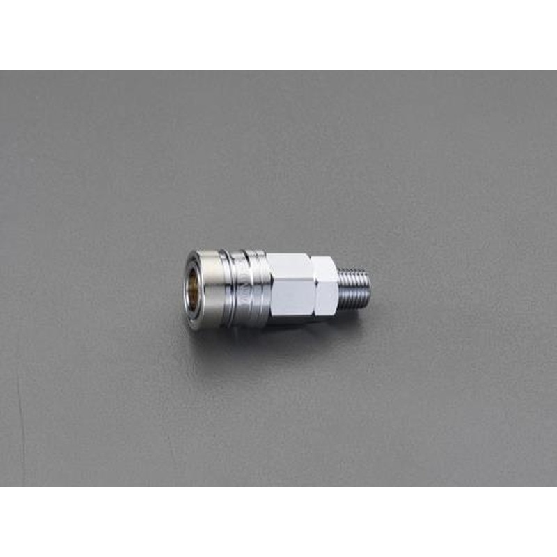 エスコ EA140DX-2 R1/4”雄ねじソケット(ワンプッシュ/ロックガード付) 1個(ご注文単位1個)【直送品】