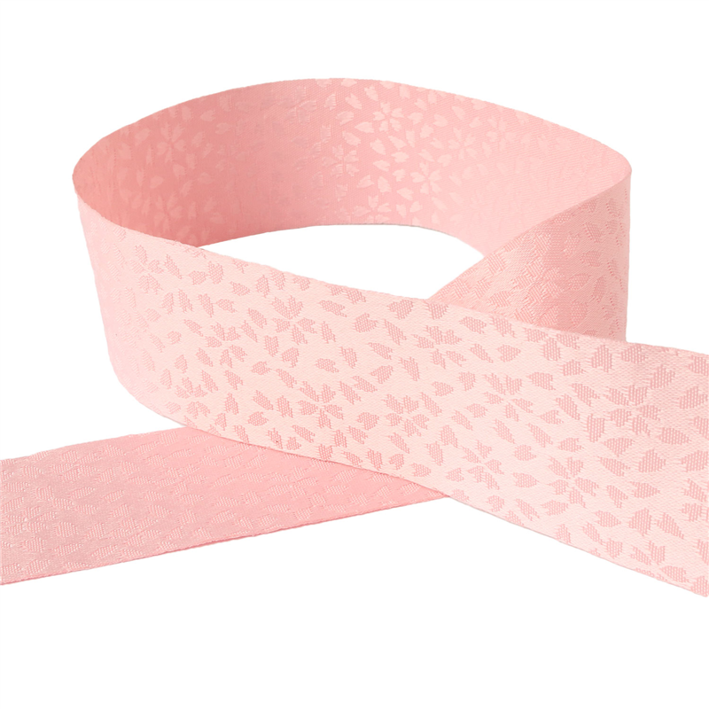 小西リボン 和柄ジャガードリボン 小桜 36mm巾×12m巻 水色 KR7140-36-51 1巻（ご注文単位1巻）【直送品】