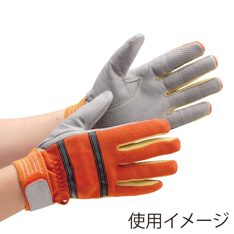 ミドリ安全 ケブラー 防火手袋 3L MT-500R オレンジ 4041803250 1組（ご注文単位1組）【直送品】