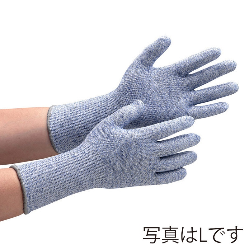 ミドリ安全 耐切創性手袋 カットガード ロング M F102NF ブルー 4043103620 1組（ご注文単位1組）【直送品】