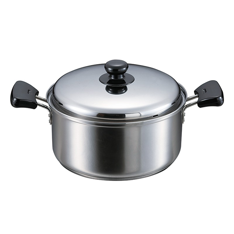 パール金属 クックパレス 3層底両手鍋 22cm HB-2528 1個(ご注文単位8個)【直送品】