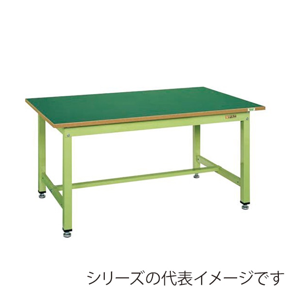 サカエ 中量作業台　KTタイプサカエリューム天板　グリーン／グリーン KT-503FEN 1台（ご注文単位1台）【直送品】