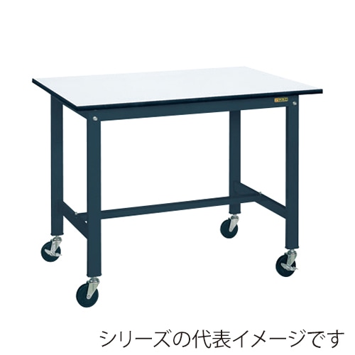 サカエ 軽量作業台 KHタイプ 移動式 ホワイト/ダークグレー KH-38PUBD 1台(ご注文単位1台)【直送品】