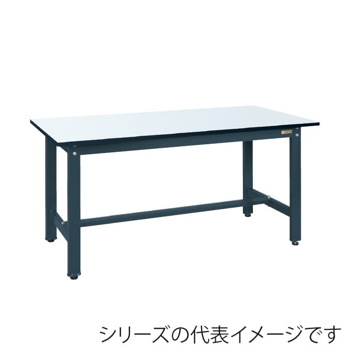 サカエ 実験用中量作業台 CSMタイプ メラミン天板 パールホワイト/ダークグレー CSM-189D 1台(ご注文単位1台)【直送品】