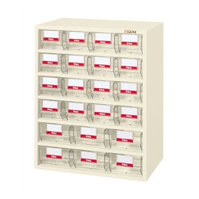 サカエ フレシスラックケース ボックス22個 アイボリー FCR-6DT 1台(ご注文単位1台)【直送品】