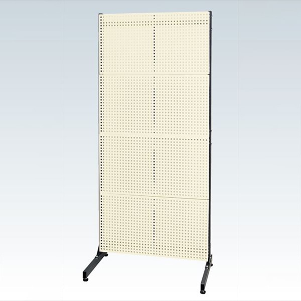 サカエ ラックシステム パンチングパネルタイプ 固定式 アイボリー PLS-4PD 1台(ご注文単位1台)【直送品】