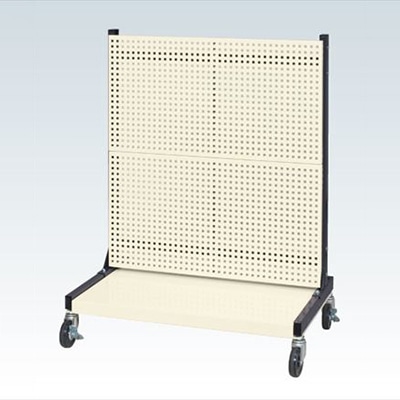 サカエ ラックシステム パンチングパネルタイプ 移動式 アイボリー PLS-2PDR 1台(ご注文単位1台)【直送品】