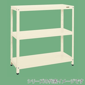 サカエ スーパーラック 3段 固定式 間口1220mm アイボリー SPR-1113I 1台(ご注文単位1台)【直送品】