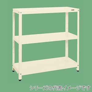 サカエ スーパーラック 3段 固定式 間口1220mm アイボリー SPR-1123MI 1台(ご注文単位1台)【直送品】