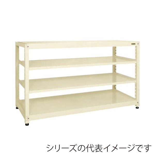 サカエ RKラック　単体　4段 間口1800mm　アイボリー RKN-8724I 1台（ご注文単位1台）【直送品】
