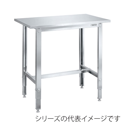 サカエ ステンレス高さ調整作業台 SUS430 SUT4-126LCN 1台(ご注文単位1台)【直送品】