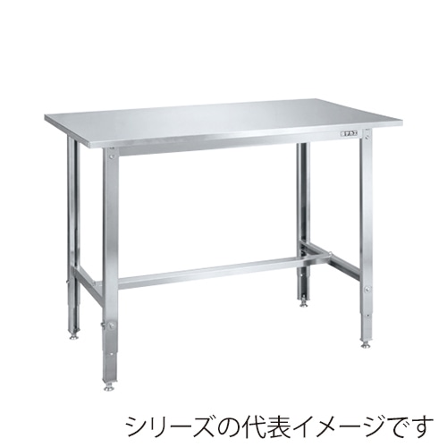 サカエ ステンレス高さ調整作業台 SUS430 SUT4-157LCN 1台(ご注文単位1台)【直送品】