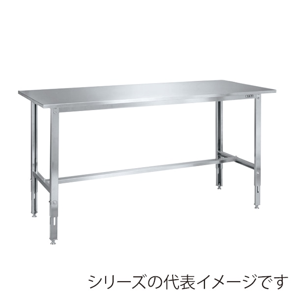 サカエ ステンレス高さ調整作業台 SUS430 SUT4-187LCN 1台(ご注文単位1台)【直送品】