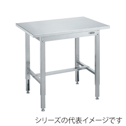 サカエ ステンレス高さ調整作業台 SUS430 SUT4-096N 1台(ご注文単位1台)【直送品】