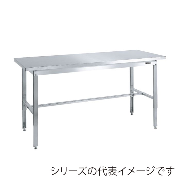 サカエ ステンレス高さ調整作業台 カブセ天板 SUS430 パーチクルタイプ SUT4-187PC 1台(ご注文単位1台)【直送品】