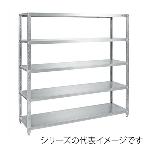 サカエ ステンレスサカエラック　5段　SUS430  STN1-1518SU4 1台（ご注文単位1台）【直送品】