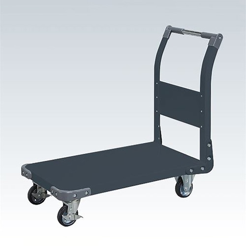 サカエ 特製四輪車 300kgタイプ ゴム車 ダークグレー TAN-22D 1台(ご注文単位1台)【直送品】