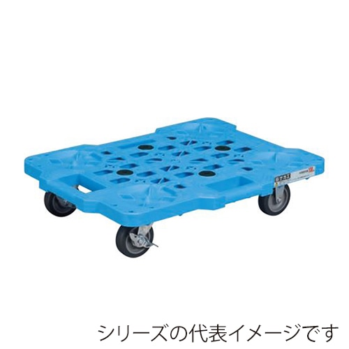 サカエサカエメッシュキャリー 自在+固定 10台セット ストッパー付 エラストマー車 ブルー SCR-M400EKBSX 1セット(ご注文単位1セット)【直送品】