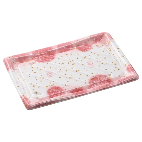 エフピコ 寿司容器 彩風 本体 3-6 すい星ピンク 50枚/袋(ご注文単位8袋)【直送品】
