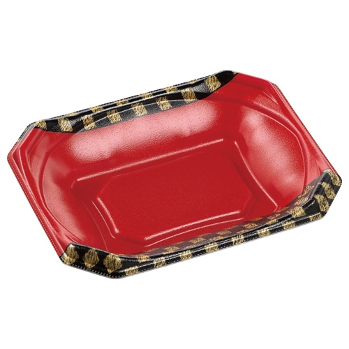 エフピコ 丼容器 MFPかぐら丼 本体 20-16浅 室町内朱 50枚/袋(ご注文単位24袋)【直送品】