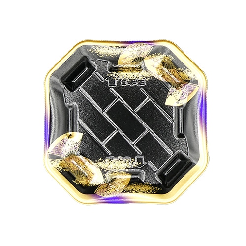 金フチ扇紫