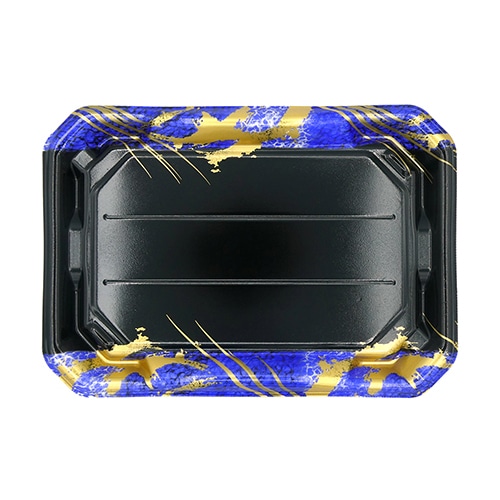 エフピコ 寿司容器 美彩 本体 3-8 しずく岩青 10枚/袋(ご注文単位30袋)【直送品】