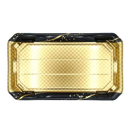 エフピコ 寿司容器 美彩 本体 3-10 箔市松金 10枚/袋(ご注文単位30袋)【直送品】