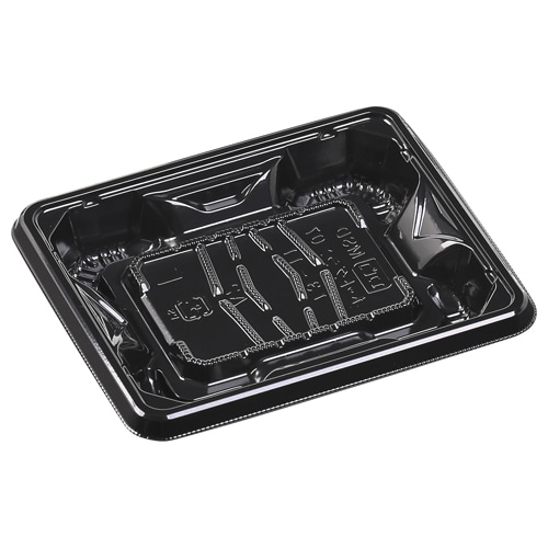 エフピコ 惣菜容器　MSDホットグラン　本体 07（13-11） R黒 50枚/袋（ご注文単位36袋）【直送品】
