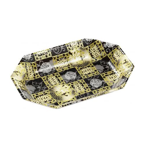 エフピコ 惣菜トレー M-14-20 黒喜竜 50枚/袋(ご注文単位13袋)【直送品】