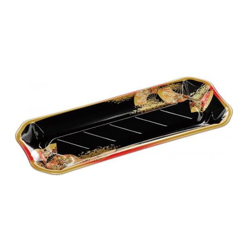 エフピコ 寿司容器 美彩 本体 1-6 金フチ扇 50枚/袋（ご注文単位20袋）【直送品】