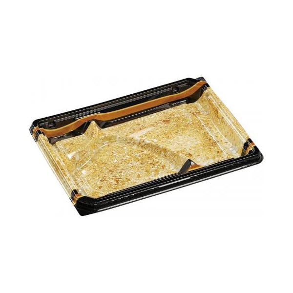 エフピコ 弁当容器 MSD穂高膳 本体 23-17-1 砂岩金 50枚/袋（ご注文単位12袋）【直送品】