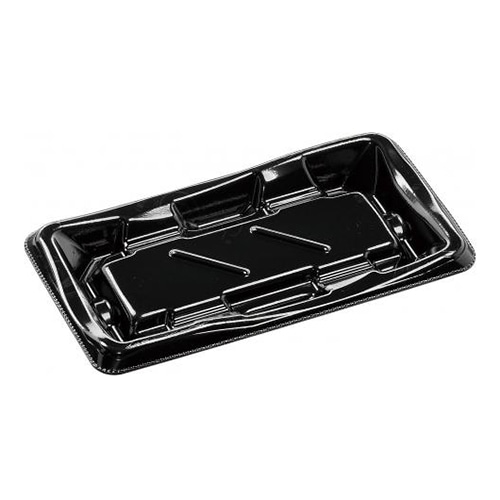 エフピコ 寿司容器 彩風 本体 1-3 エコ黒 50枚/束(ご注文単位30束)【直送品】