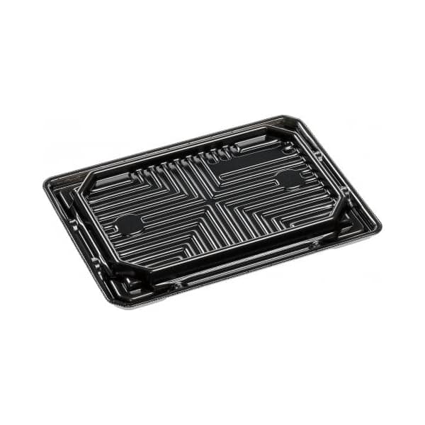 エフピコ 刺身容器 涼角 本体 24-17 黒 50枚/袋（ご注文単位12袋）【直送品】