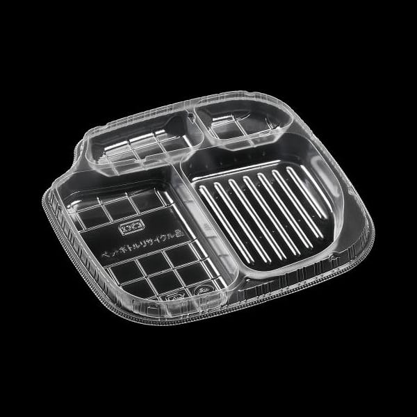 エフピコ 冷麺容器 APオルカク 中皿1 18-18 100枚/袋（ご注文単位16袋）【直送品】