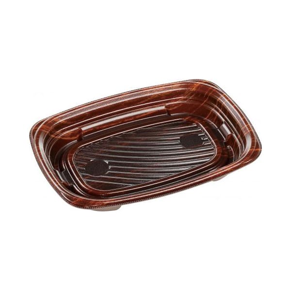 エフピコ パスタ容器 MFPパルマ 本体 24-17 風木BR 50枚/袋（ご注文単位9袋）【直送品】