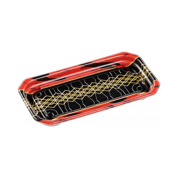 エフピコ 惣菜容器 MFPパシオ 本体 23-12 チア黒赤 50枚/袋（ご注文単位16袋）【直送品】