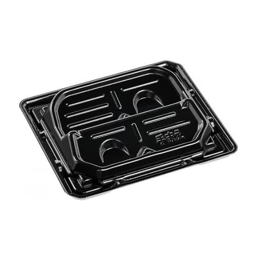 エフピコ 刺身容器 涼角盛台PT 本体 20-17-1 黒 50枚/袋（ご注文単位12袋）【直送品】