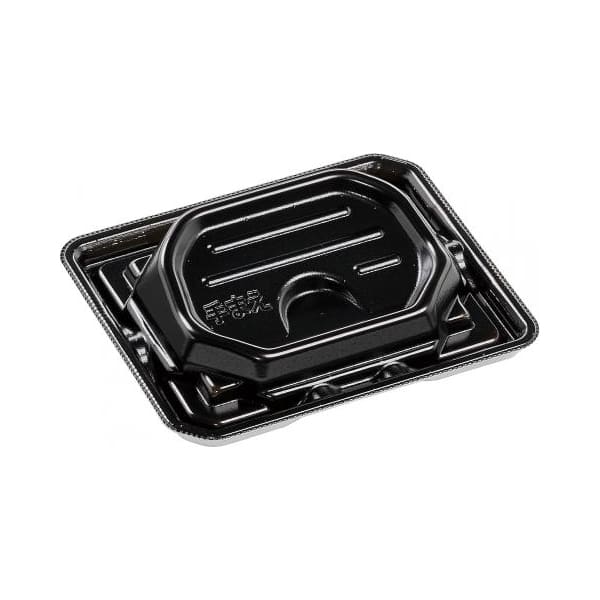 エフピコ 刺身容器 涼角 盛台PT 本体 15-12-1 黒 50枚/袋（ご注文単位20袋）【直送品】
