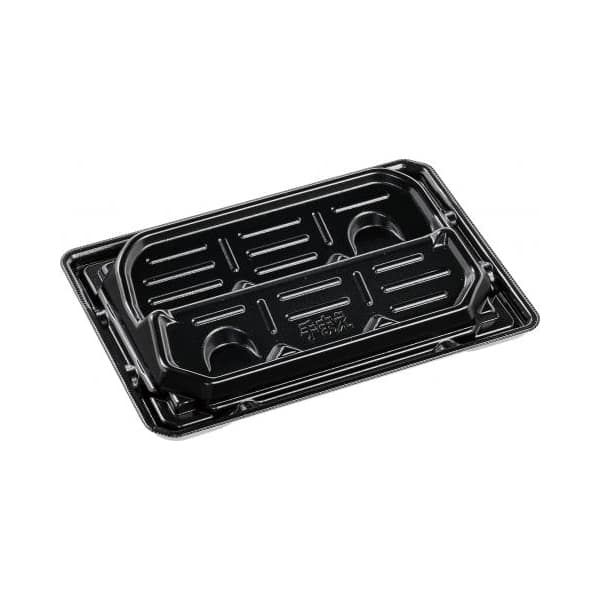 エフピコ 刺身容器 涼角 盛台PT 本体 24-17-1 黒 50枚/袋（ご注文単位12袋）【直送品】