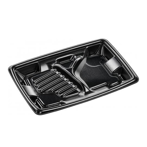 >エフピコ 弁当容器 MFPアリオン 本体 22-15-2 黒 50枚/袋(ご注文単位18袋)【直送品】