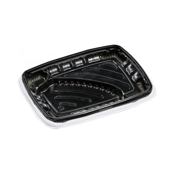 エフピコ 弁当容器 FTレイア 本体 24-18-1 白フチ 50枚/袋（ご注文単位12袋）【直送品】