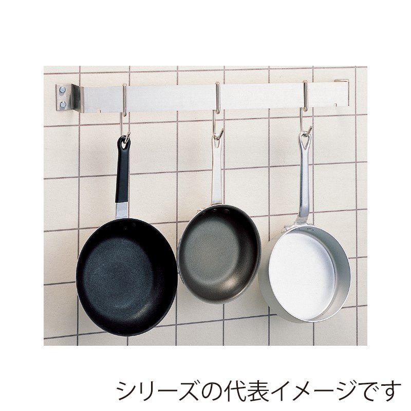 スギコ産業 18-8 ウォールポットラック 壁取付タイプ 小 TA2461-TO-775S 1個（ご注文単位1個）【直送品】