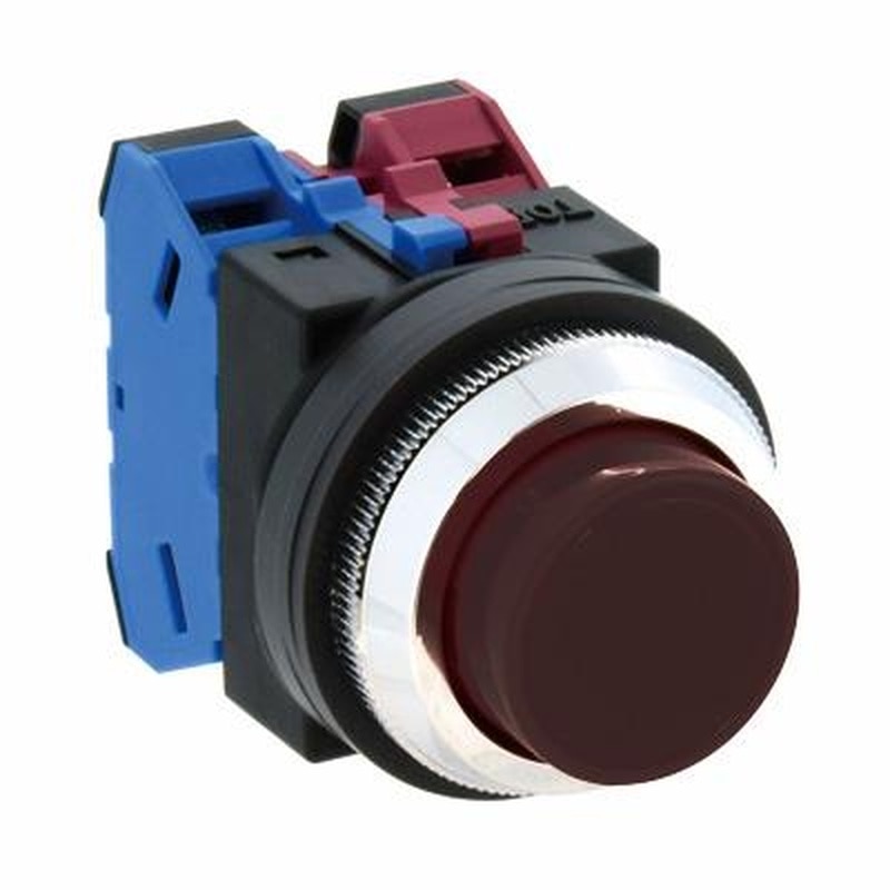 エスコ EA940D-11BA 1b/30mm押しボタンスイッチ(突型/黒) 1個(ご注文単位1個)【直送品】