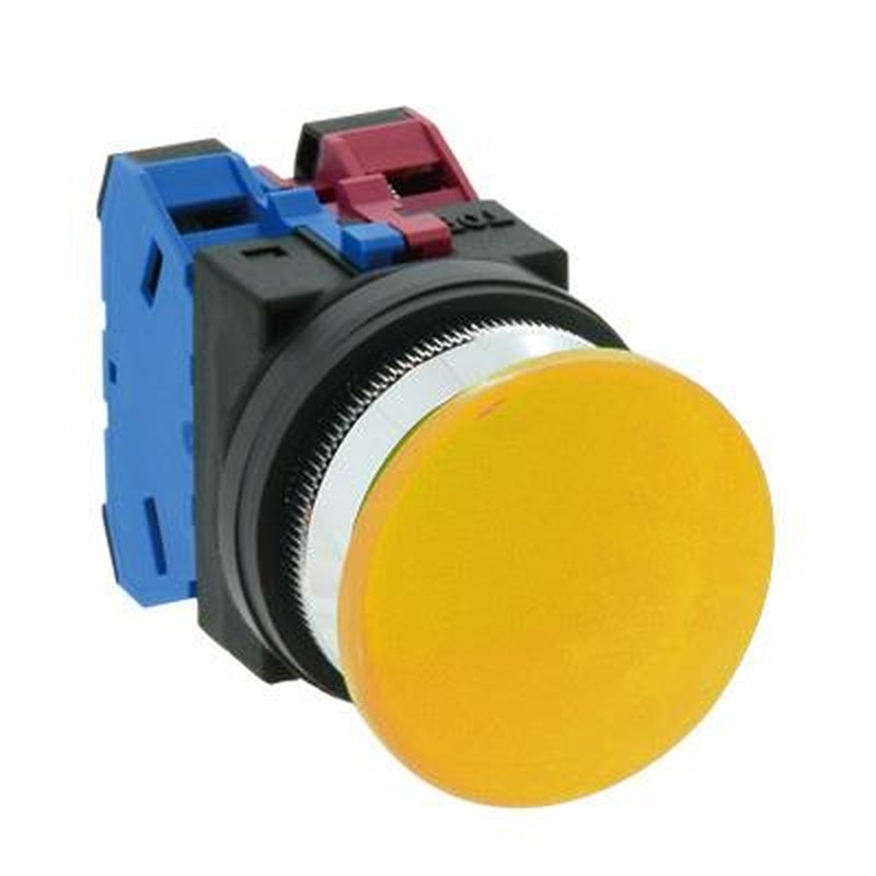 エスコ EA940D-34A 1a-1b/30mm押しボタンスイッチ(大型・黄) 1個(ご注文単位1個)【直送品】