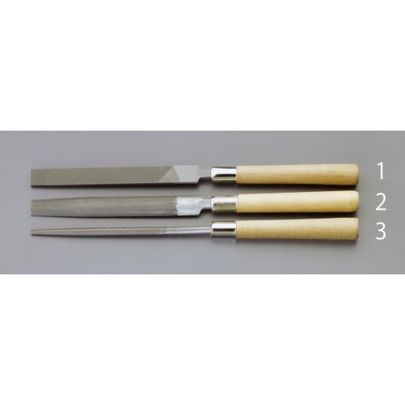 エスコ EA521PR-3 100mmクラフトやすり(丸/中目) 1個(ご注文単位1個)【直送品】