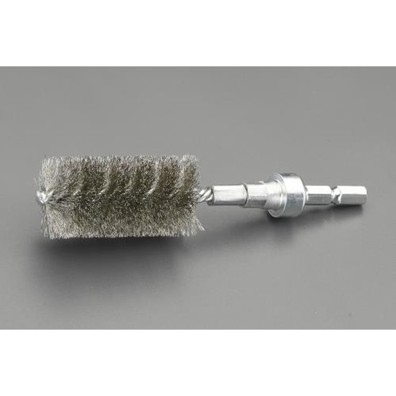 エスコ EA819BT-124 19x50mm6角軸ワイヤーブラシ(ステンレス線) 1個（ご注文単位1個）【直送品】
